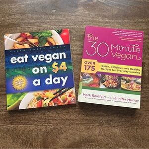 (2) Vegan Cookbooks - The 30 Minute Vegan & Eat Vegan on $4 a Day Vegan Cookbook